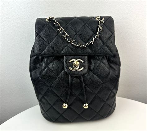 CHANEL Caviar Quilted Urban Spirit Backpack Black